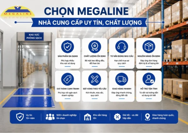 Nhà cung cấp thảm dính bụi phòng sạch 