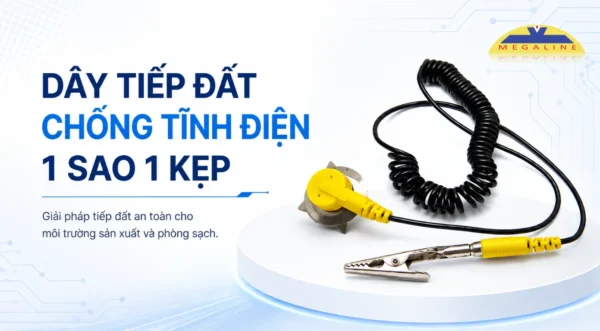 Dây tiếp đất chống tĩnh điện 1 sao 1 kẹp