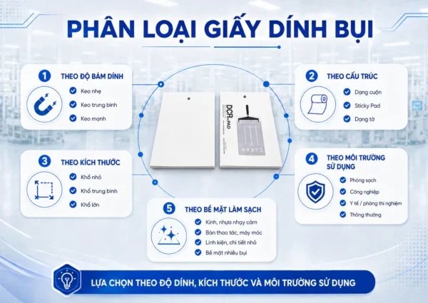 Phân loại giấy dính bụi 