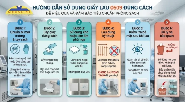 Hướng dẫn sử dụng giấy lau 0609