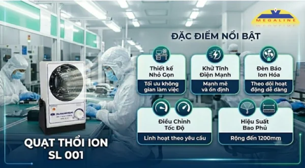 Điểm nổi bật quạt thổi ion SL-001