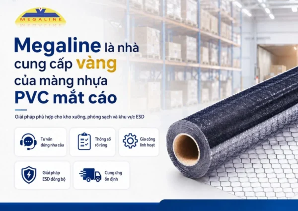 Nhà cung cấp màng nhựa pvc mắt cáo 