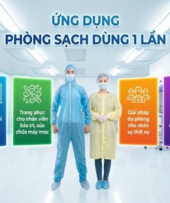 Ứng dụng quần áo phòng sạch dùng 1 lần