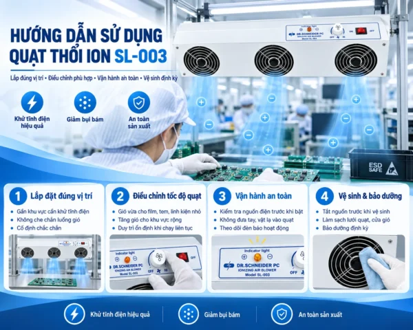 Hướng dẫn sử dụng quạt thổi ion SL-003