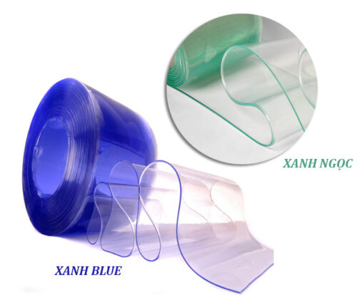 Rèm PVC chống tĩnh điện 200x2mmx50m Xanh ngọc, Xanh blue