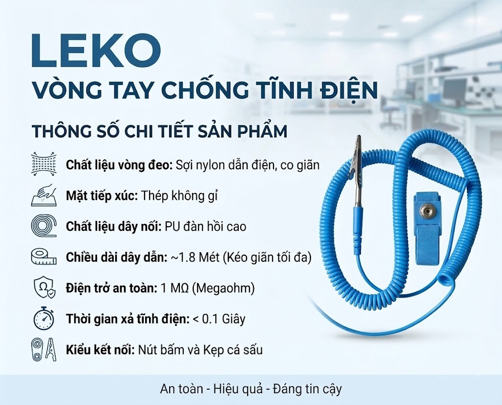 Thông số vòng đeo tay Leko