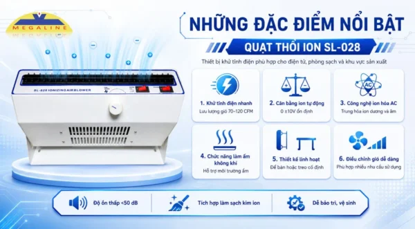 Đặc điểm nổi bật quạt thổi ion SL-028