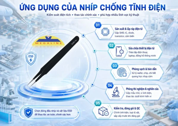 Ứng dụng nhíp chống tĩnh điện 