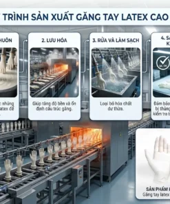 Quy trình sản xuất găng tay latex