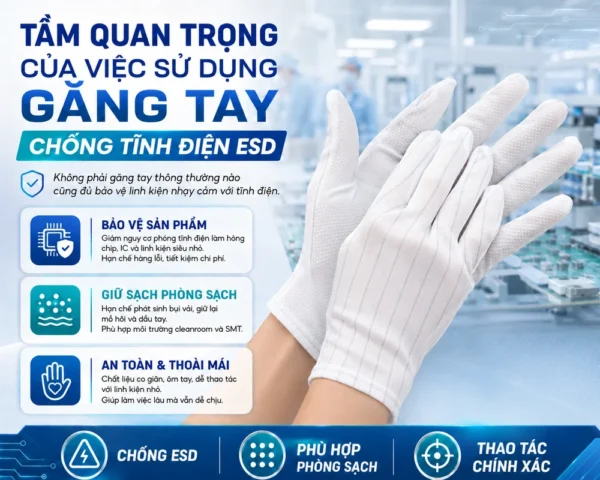 Tầm quan trọng găng tay chống tĩnh điện
