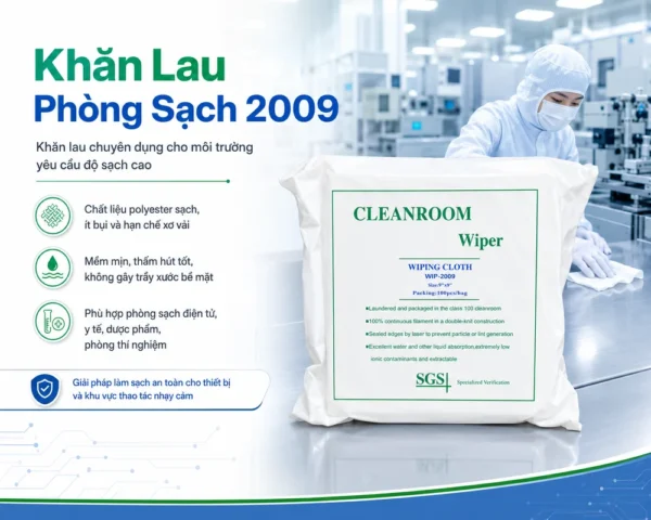 Tổng quan khăn lau phòng sạch 2009