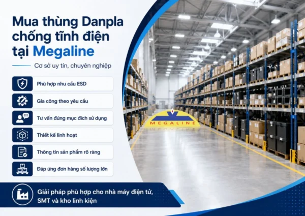 Nhà cung cấp thùng nhựa danpla chống tĩnh điện
