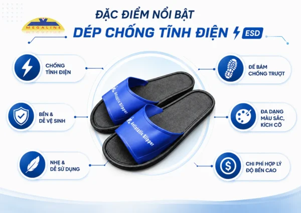 Đặc điểm dép tĩnh điện
