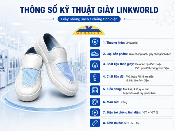 Thông số giày Linkworld 