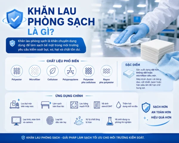 Khăn lau phòng sạch là gì