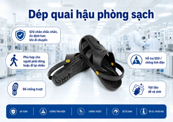 Dép quai hậu phòng sạch