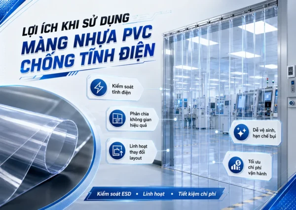 Lợi ích màng nhựa pvc chống tĩnh điện