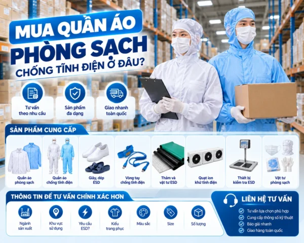 Nhà cung cấp quần áo phòng sạch