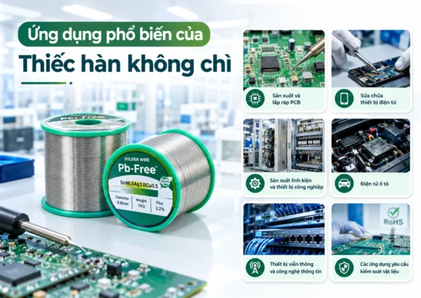 Ứng dụng thiếc hàn không chì 